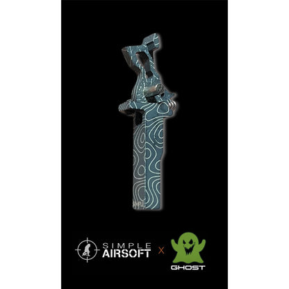 Simple Airsoft X Ghost Gen 3 CNC Adjustable Speed Trigger M4/M16 - Style 4 Solid Damascus