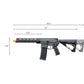 Zion Arms R15 Mod 1 Long Rail Airsoft Rifle with Delta Stock (Color: Grey)