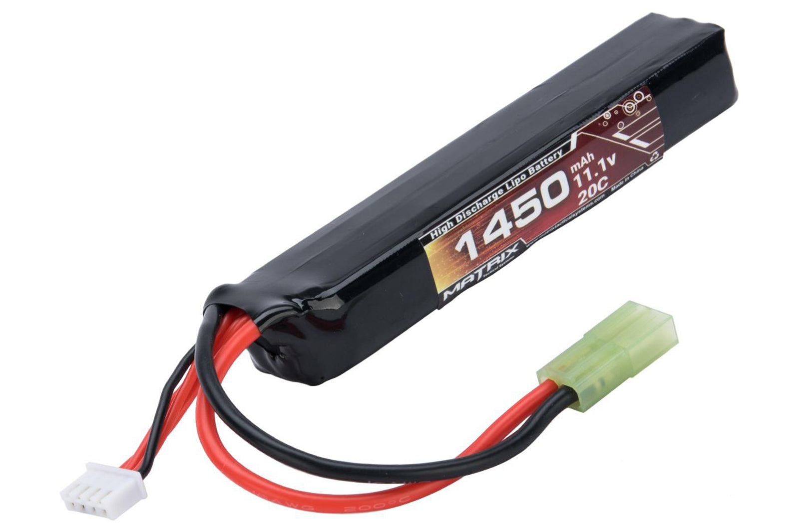 Matrix High Performance 11.1V Stick Type Airsoft LiPo Battery  20C / Small Tamiya