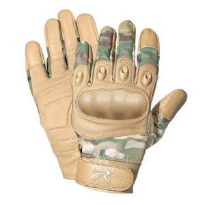 Rothco Carbon Fiber Hard Knuckle Cut/Fire Resistant Gloves Camo