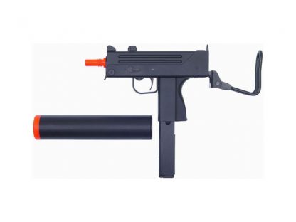 HFC Full Auto M11A1 / Mac 11 Airsoft Gas Blowback Submachine Gun w/ Mock Silencer W/ spare magazine and upgraded Hop up