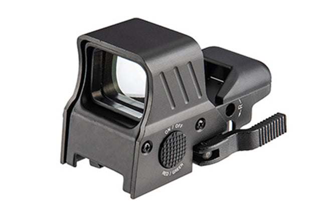 Lancer Tactical - 4 Reticle Red/Green Dot Reflex Sight w/ QD Mount - Black CA-1426B