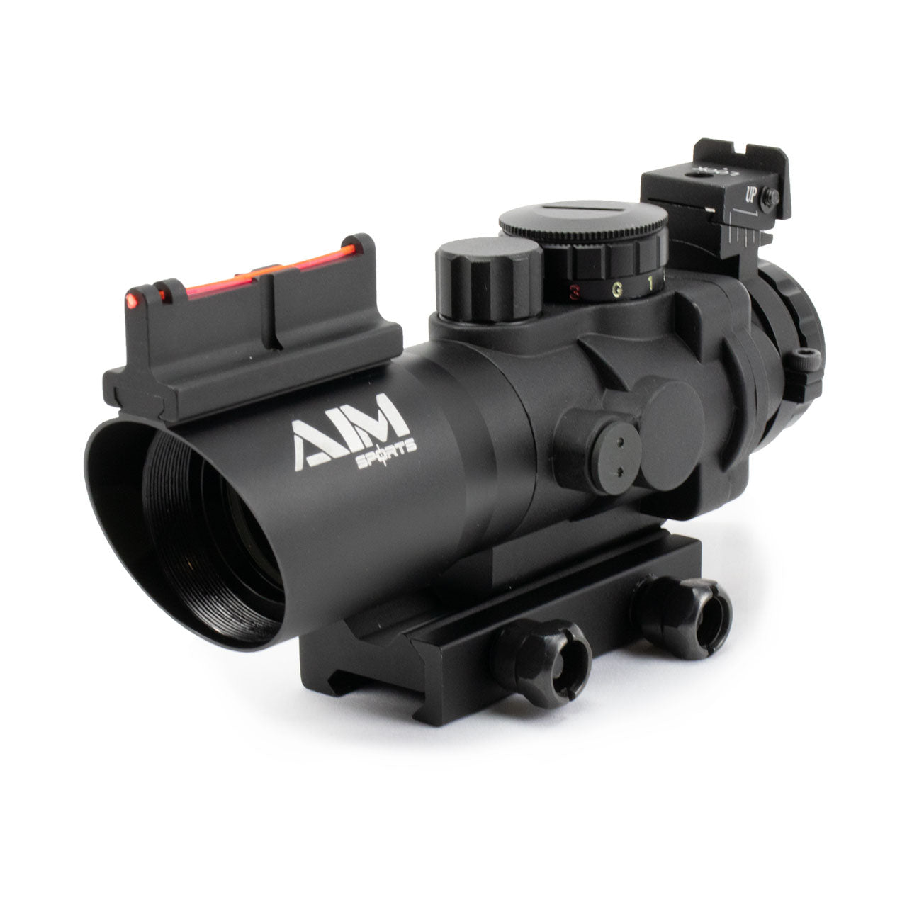 Aim Sports 4x32 Tri Illuminated Scope W/Fiber Optic Sight