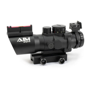 Aim Sports 4x32 Tri Illuminated Scope W/Fiber Optic Sight