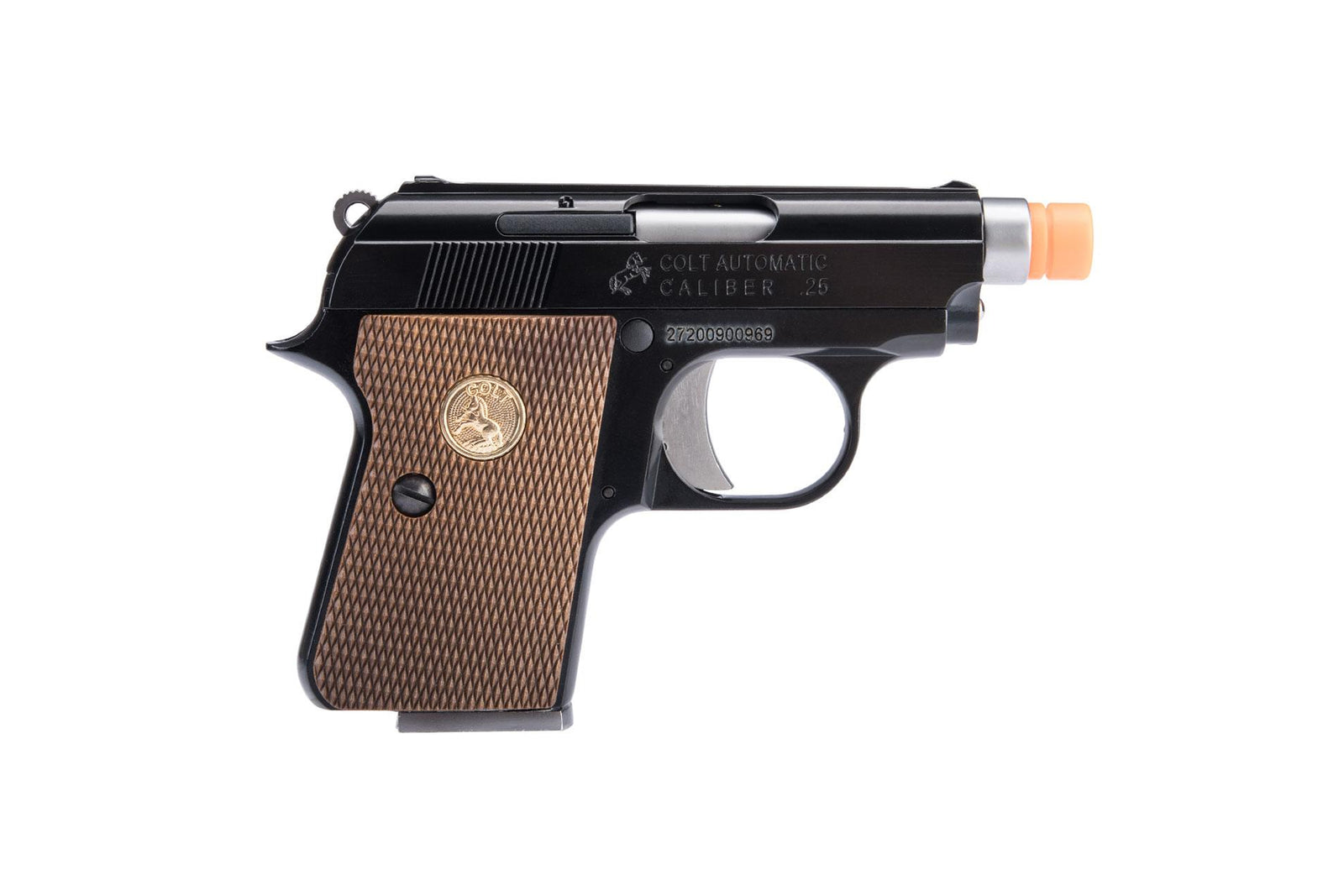 WE Tech Officially Licensed Colt Junior .25 ACP Gas Blowback Airsoft Pistol by Cybergun (Color: Black)
