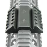 45 Degree Offset Dual Side Rail Angle Mount 6 Slot Tactical Accessory Rail SKU Black