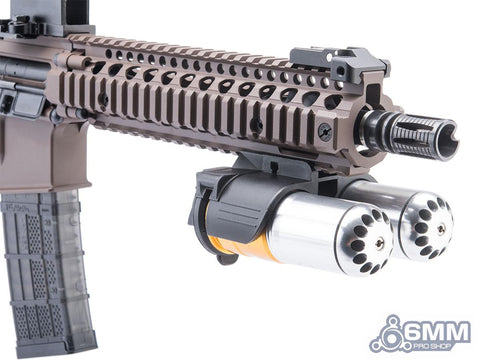 Cybergun Colt Licensed M203 40mm Grenade Launcher for M4 / M16 Series  Airsoft Rifles (Model: Dark Earth / Short) 