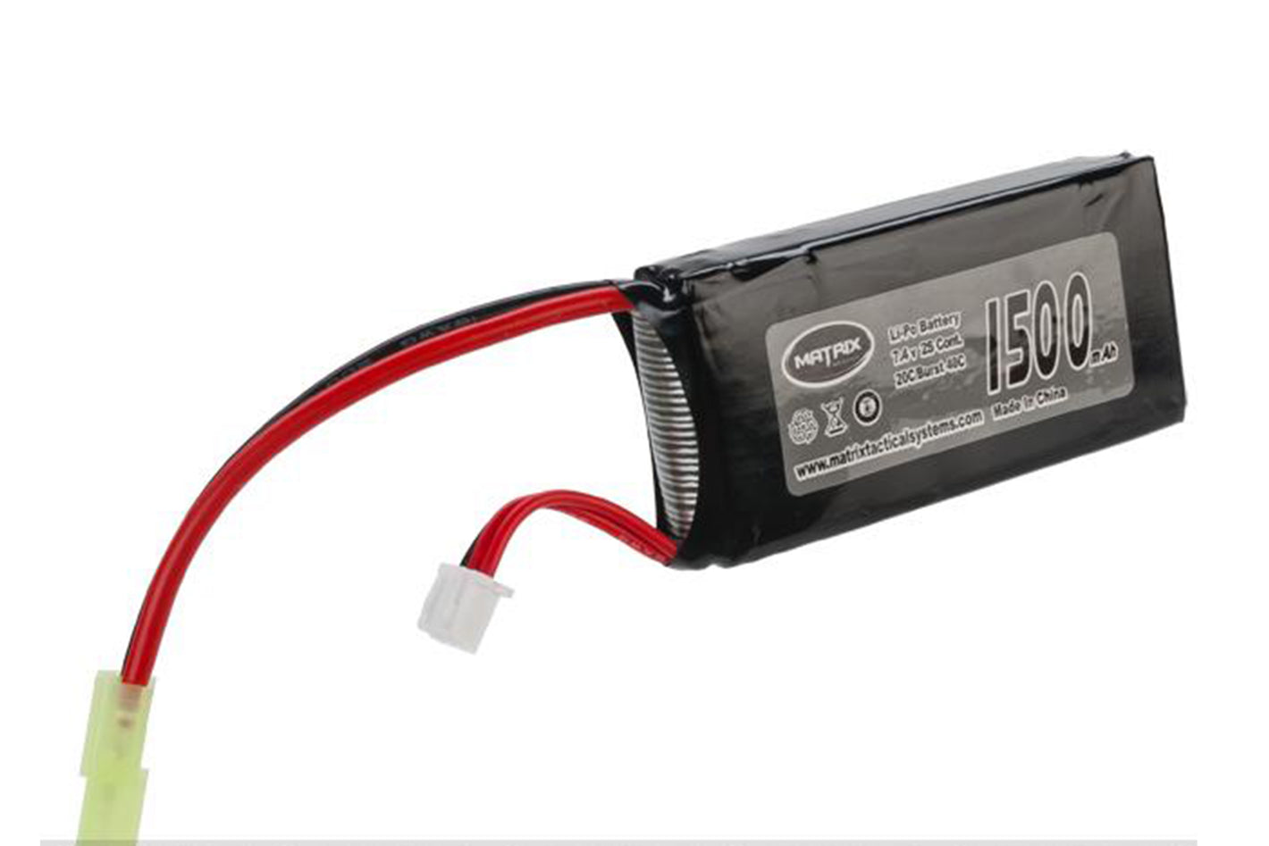 Matrix High Performance 7.4V PEQ Type Airsoft LiPo Battery