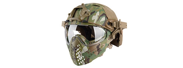 G-FORCE PILOTEER FAST HELMET ADAPTER FACE MASK - MULTI-CAMO