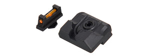 Tactical Fiber Optic Front Sight / Rear Combat Sight for G Series GBB Pistols