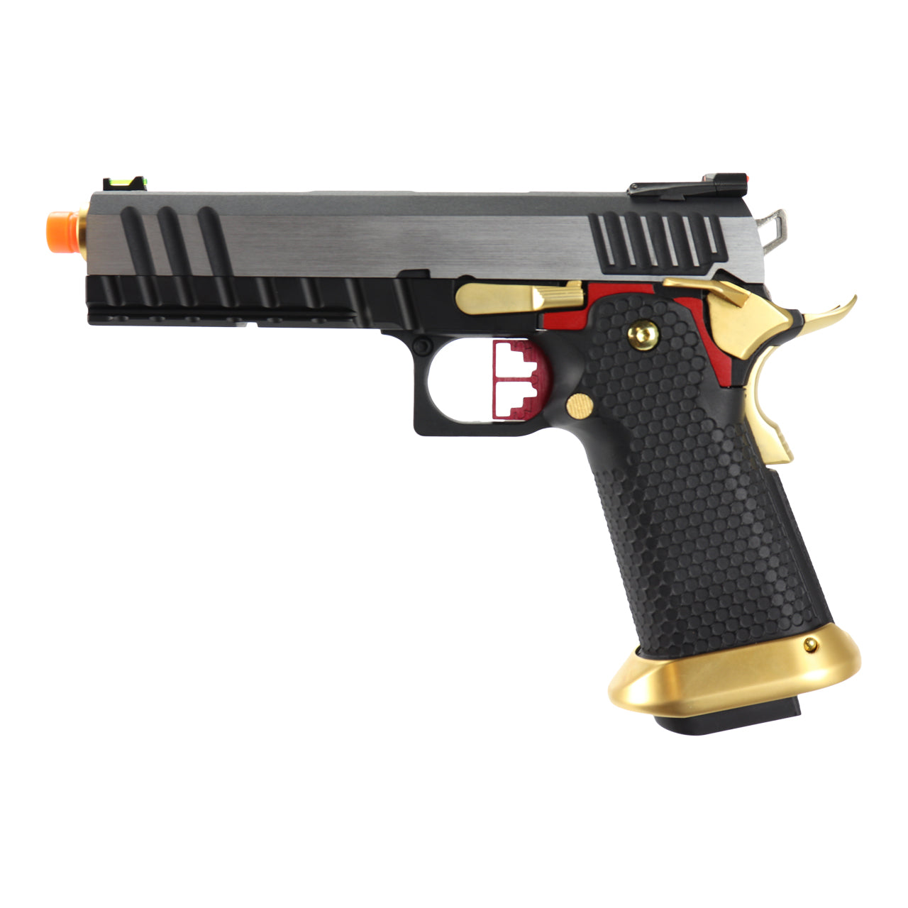 AW Custom "Competitor" Hi-CAPA Gas Blowback Airsoft Pistol Two Tone