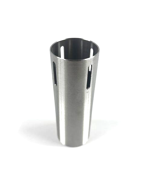 Ace 1 Arms Stainless 3/4 Port CNC Stainless Ribbed Airsoft AEG Cylinder
