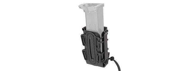 SOFT SHELL PISTOL SINGLE STACK MAGAZINE POUCH (BLACK)