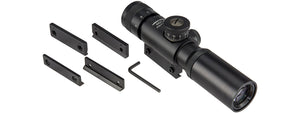 Lancer Tactical 4x21 AO Rifle Scope with Lens Caps