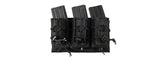LANCER TACTICAL 1000D NYLON MOLLE 2-IN-1 TRIPLE M4/PISTOL MAG POUCH