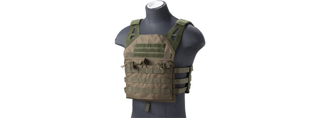 Lancer Tactical Lightweight Molle Tactical Vest with Retention Cords