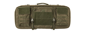 LANCER TACTICAL 1000D NYLON 3-WAY CARRY 29" DOUBLE RIFLE GUN BAG (OD GREEN)