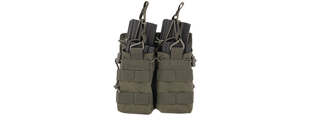 Lancer Tactical 600D Nylon Bungee Open Top M4 Magazine Pouch