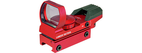 Lancer Tactical CA-421B Mini Red & Green Dot Sight w/ Red Laser
