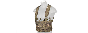 LIGHTWEIGHT CHEST RIG W/ CONCEALED MAGAZINE POUCH (BLACK)