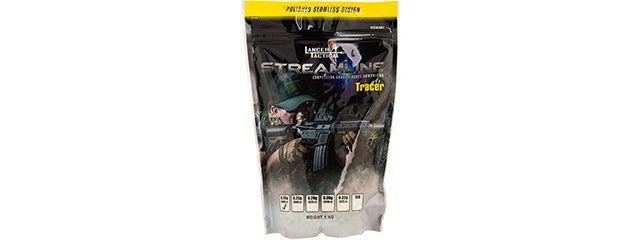 Lancer Tactical 0.25g Tracer BBs 4000 Count Bio
