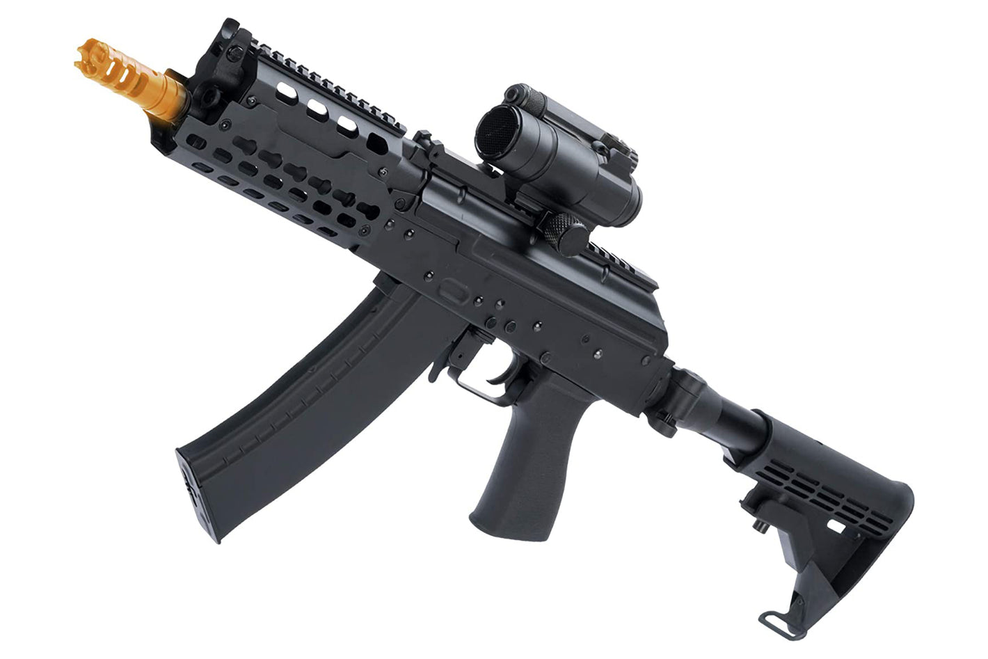 CYMA Stamped Steel Trax AK74 w/ Folding Buffer Tube Stock Airsoft AEG Rifle CQB