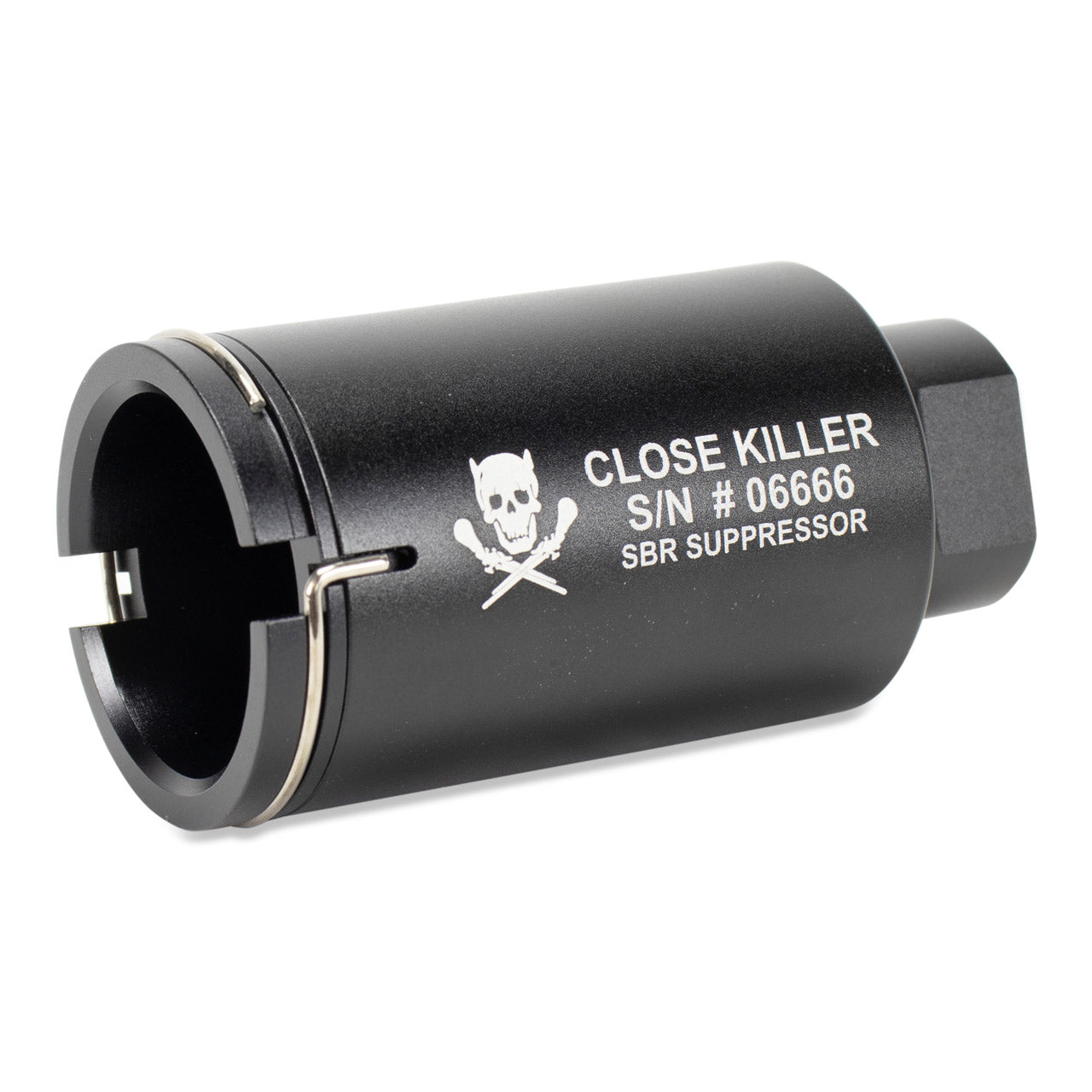 Element Airsoft KX Adjustable Sound Amplifier Flashhider - 14mm Negative (Black & Desert)