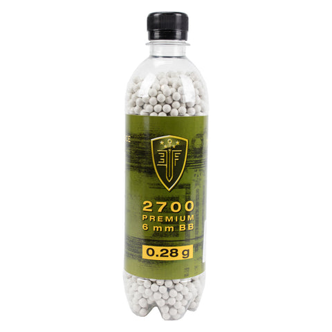 Lancer Tactical 5050 Round 0.28g Streamline Competition Grade Bio BB Bottle (Color: White)