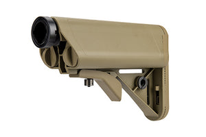 GOLDEN EAGLE RETRACTABLE SOPMOD STOCK W/ BUFFER TUBE (TAN)