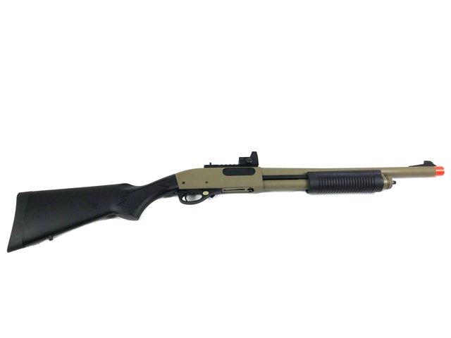 Golden Eagle M870 Gas Powered 3/6 Shot Pump Action Full Metal Airsoft Shotgun