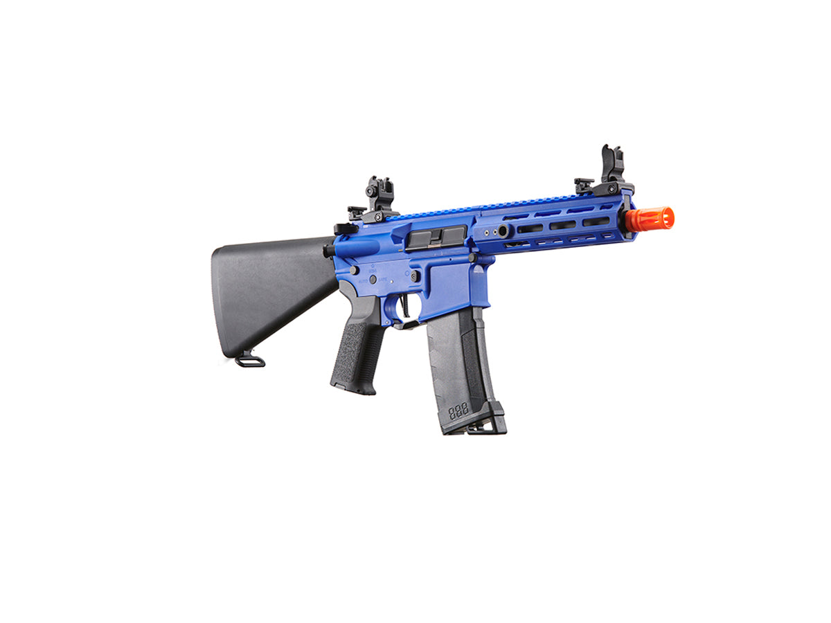 Lancer Tactical Gen 3 Hellion 7" M-LOK Airsoft AEG Rifle w/ Stubby Stock (Color: Blue)