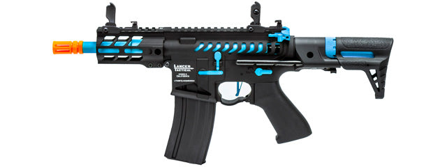 Lancer Tactical Enforcer Gen 2 Battle Hawk 4" PDW AEG (Color: Black / Blue)