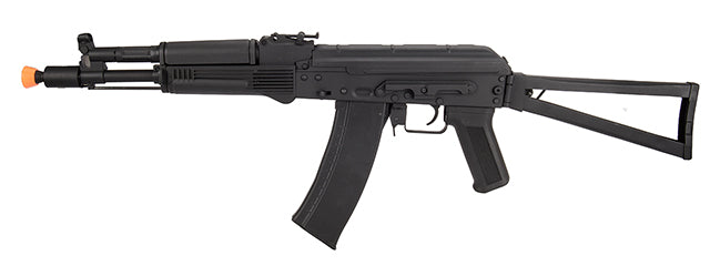 Lancer Tactical AK-Series AKS-105 AEG Airsoft Rifle w/ Skeleton Foldable Stock (Black)