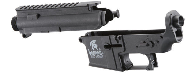 Lancer Tactical Polymer M4 Receiver Set for Airsoft AEGs (Color: Black)