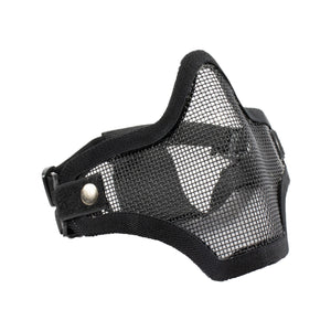 P-Force Airsoft Carbon Metal Mesh Lower Half Mask