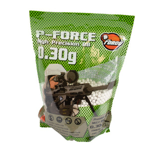 P-Force Premium Airsoft BB's 0.30 G 3300 Count Bag