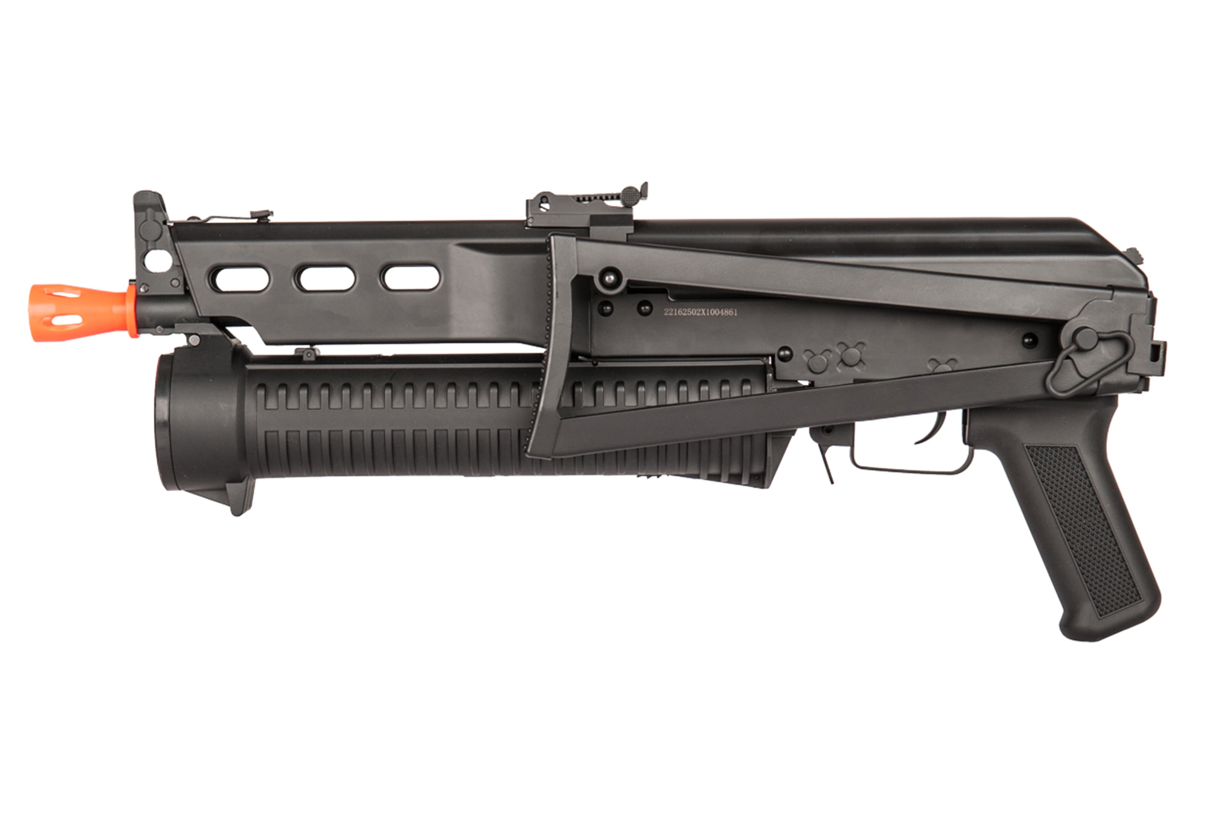 COMBO- GOLDEN EAGLE AIRSOFT PP-19 BIZON SMG AEG BATTERY & CHARGER/EXTR