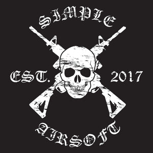 Simple Airsoft Skull Sticker