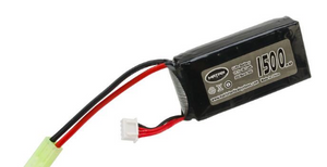 Matrix High Performance 11.1V PEQ Type Airsoft LiPo Battery (Configuration: 1500mAh / 20C / Small Tamiya)