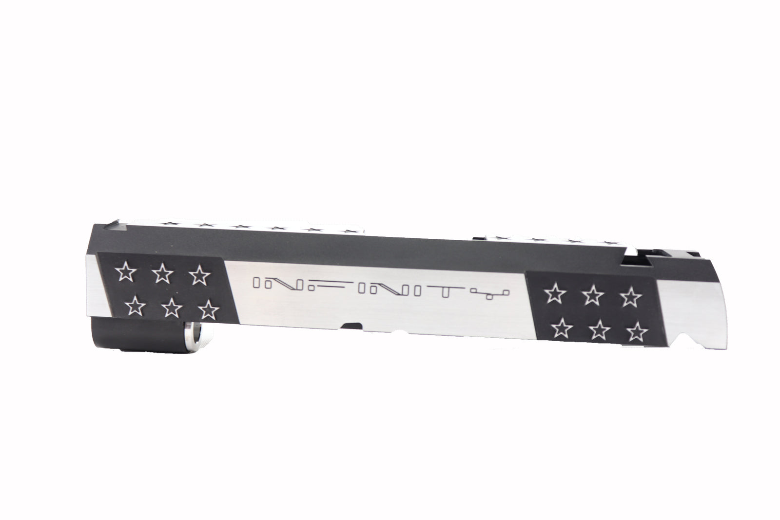 Airsoft Masterpiece Infinity STAR Standard Slide for TM Hi-Capa 4.3 GBB Pistols (BLACK/SILVER)