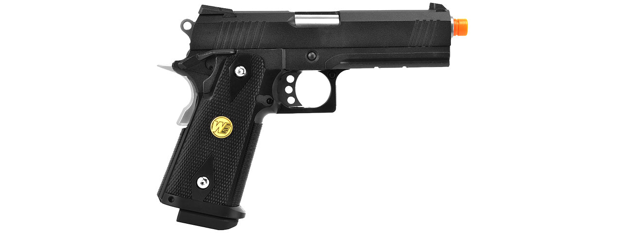 WE Tech Hi-Capa 4.3 Original M1911 Gas Blowback Airsoft Pistol (BLACK)