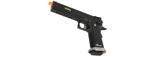 WE Tech 1911 Hi-Capa T-Rex Competition Gas Blowback Airsoft Pistol w/ Sight Mount & Top Ports (BLACK / GOLD)