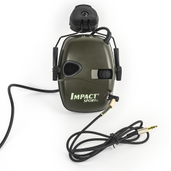 Howard Leight headset with helmet adapter