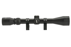 AIM Sports 3-9x40 Duplex Rifle Scope with Steel Ring Mount Set