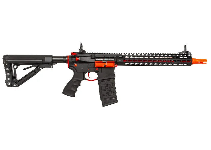 G&G Combat Machine CM16 SRXL Airsoft M4 AEG Rifle with Keymod Rail - 12" (Package: Red / Gun Only)