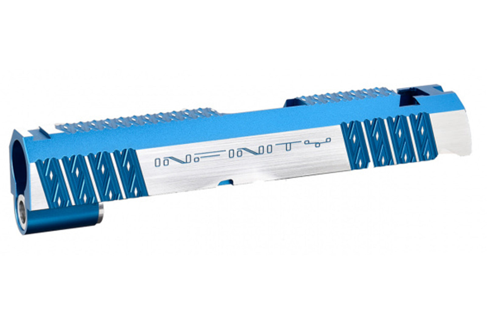 Airsoft Masterpiece Infinity Diamond Standard Slide for TM Hi-Capa 4.3 GBB Pistols (BLUE/SILVER)