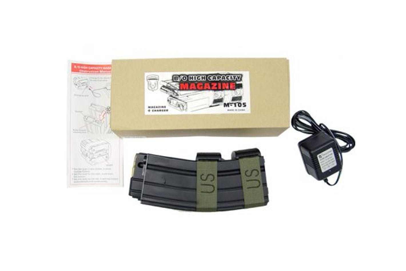 Electric Auto Winding Dual Mag for M4 M16 Series Airsoft AEG
