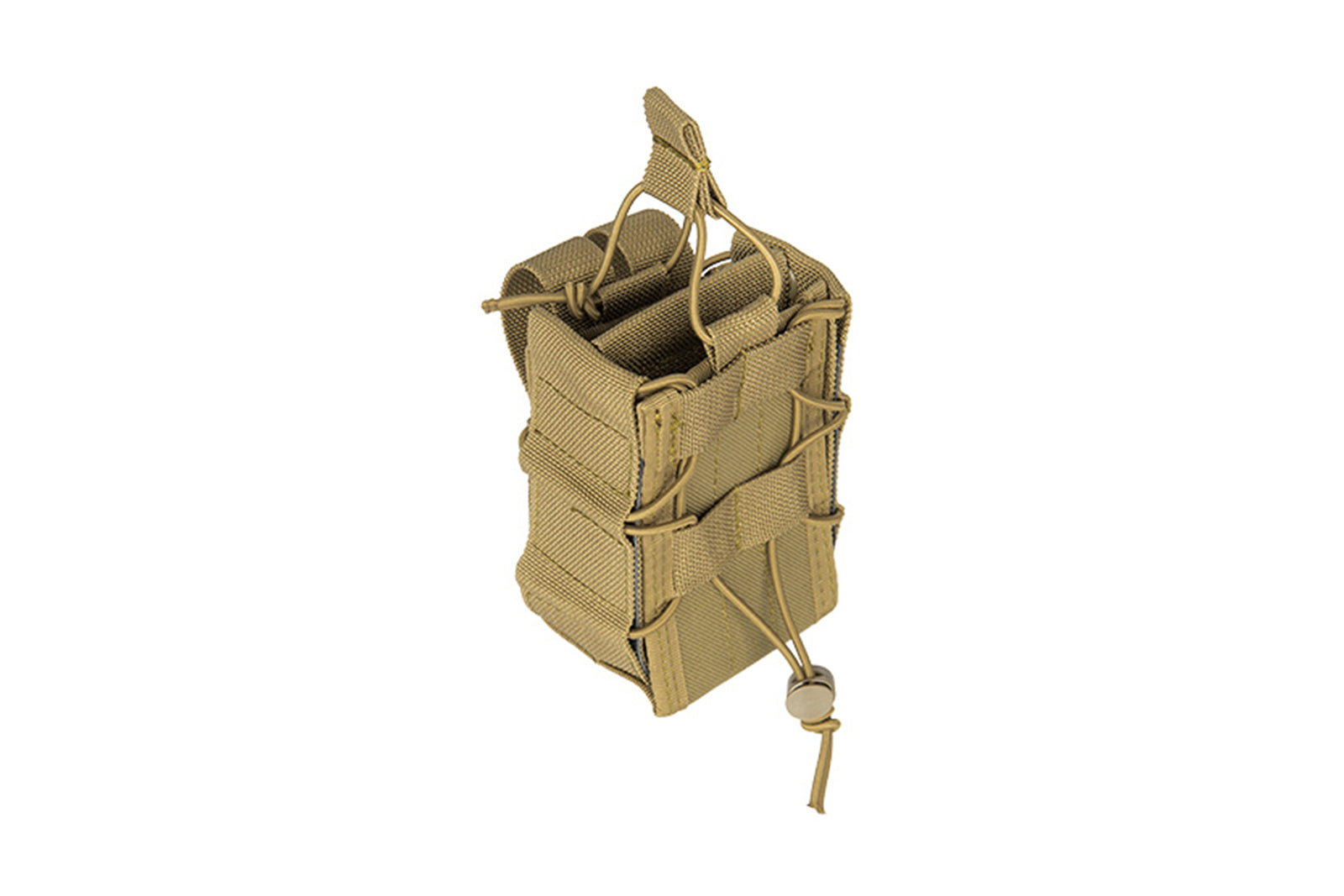 LANCER TACTICAL 1000D NYLON MOLLE BUNGEE DOUBLE MAG POUCH