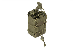 LANCER TACTICAL 1000D NYLON MOLLE BUNGEE DOUBLE MAG POUCH