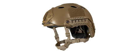 Lancer Tactical Airsoft Tactical BJ Type Basic Visor Helmet (Color: AT)